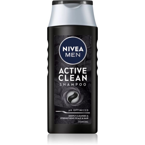 Nivea Nivea Men Active Clean šampon z aktivnim ogljem za moške 250 ml