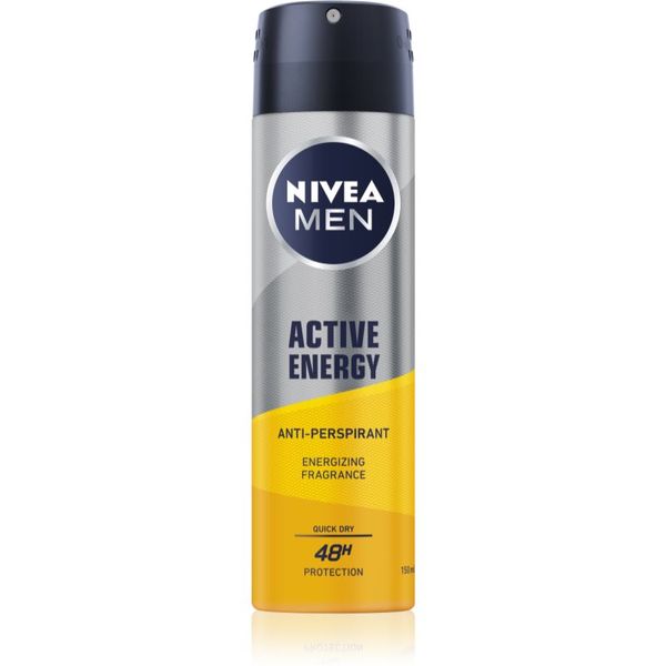 Nivea Nivea Men Active Energy antiperspirant v pršilu za moške 150 ml