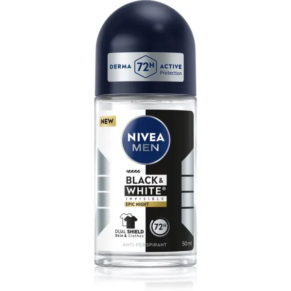 Nivea NIVEA MEN Black & White Epic Night antiperspirant roll-on 72 ur 50 ml