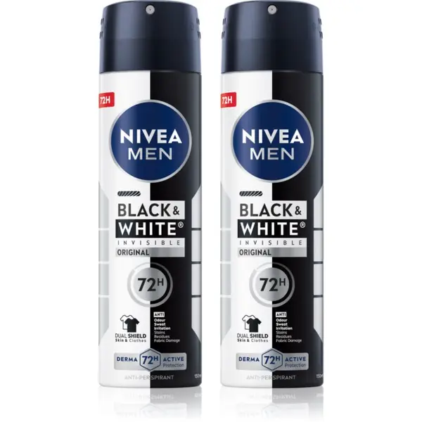 Nivea NIVEA MEN Black & White Invisible Original antiperspirant v pršilu ugodno pakiranje