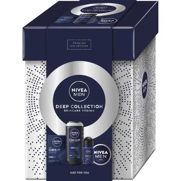 Nivea NIVEA MEN Deep Collection darilni set za telo in obraz