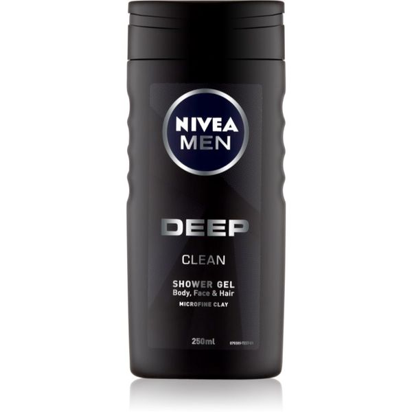 Nivea Nivea Men Deep gel za prhanje za moške 250 ml
