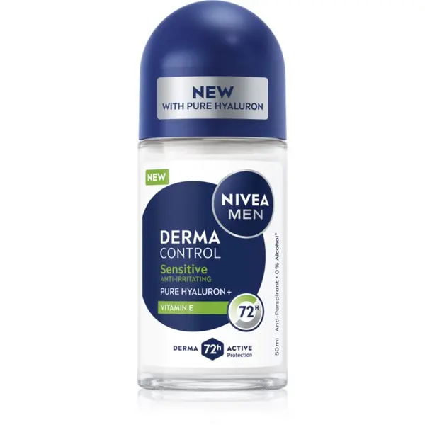 Nivea NIVEA MEN Derma Control Sensitive anti-transpirant roll-on za občutljivo kožo 50 ml