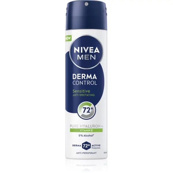 Nivea NIVEA MEN Derma Control Sensitive antiperspirant v pršilu za občutljivo kožo 150 ml