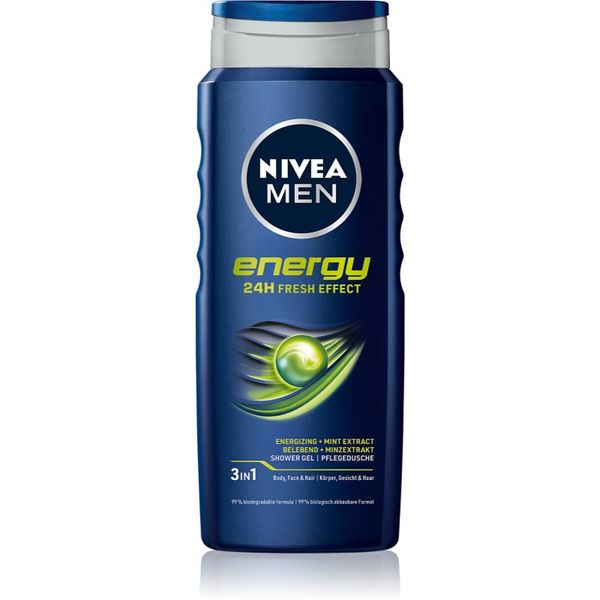 Nivea Nivea Men Energy gel za prhanje za moške 500 ml