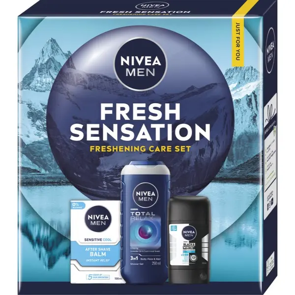 Nivea NIVEA MEN Fresh Sensation darilni set za telo in obraz