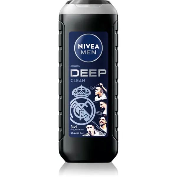 Nivea NIVEA MEN Real Madrid vlažilen gel za prhanje 3v1 500 ml