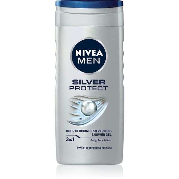 Nivea Nivea Men Silver Protect gel za prhanje za moške 250 ml