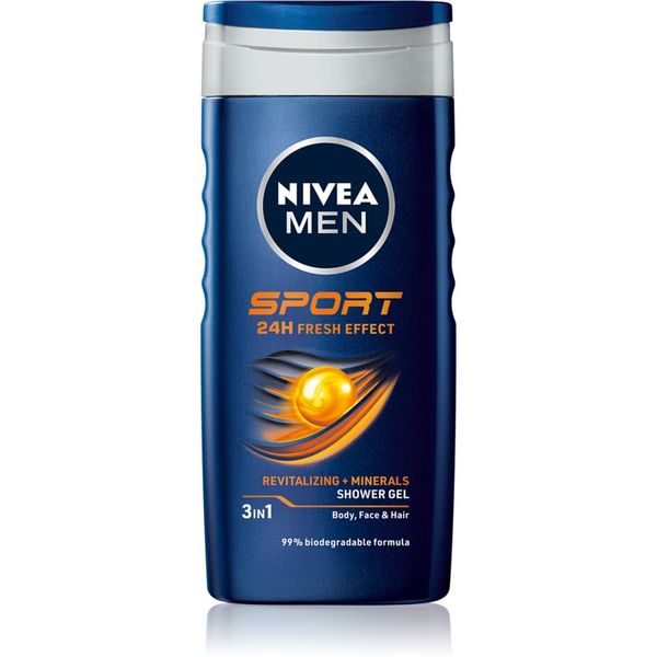 Nivea Nivea Men Sport gel za prhanje z minerali za moške 250 ml