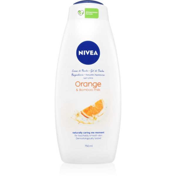 Nivea NIVEA Orange & Bamboo Milk mehčalni gel za prhanje 750 ml