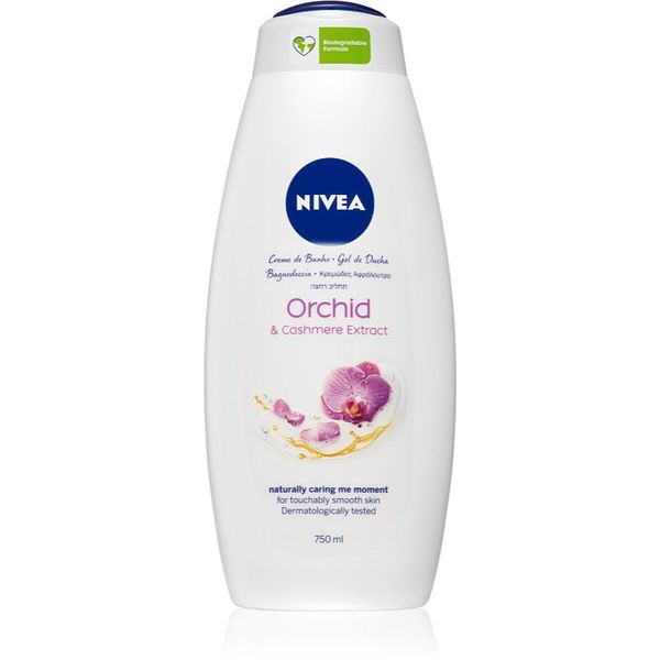 Nivea Nivea Orchid & Cashmere Extract kremasti gel za prhanje maksi 750 ml