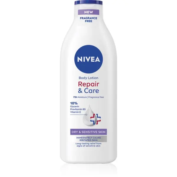 Nivea NIVEA Repair & Care Sensitive pomirjevalni losjon za telo za suho in občutljivo kožo 400 ml