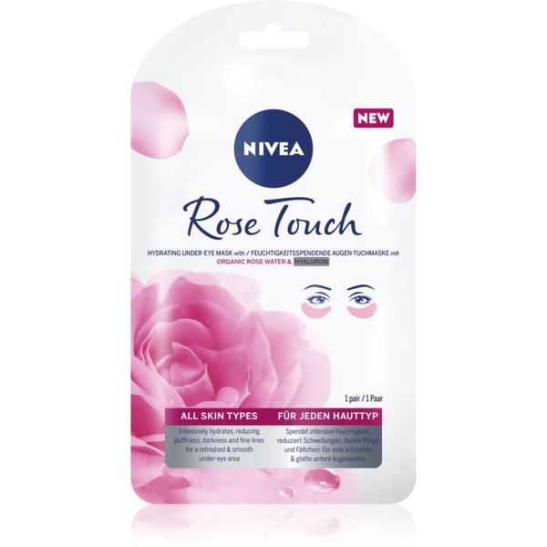 Nivea Nivea Rose Touch maska za oči 1 kos