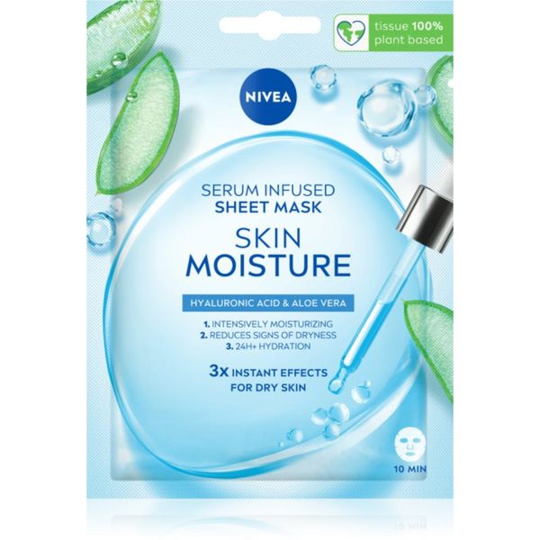 Nivea NIVEA Skin Moisture vlažilna tekstilna maska 1 kos