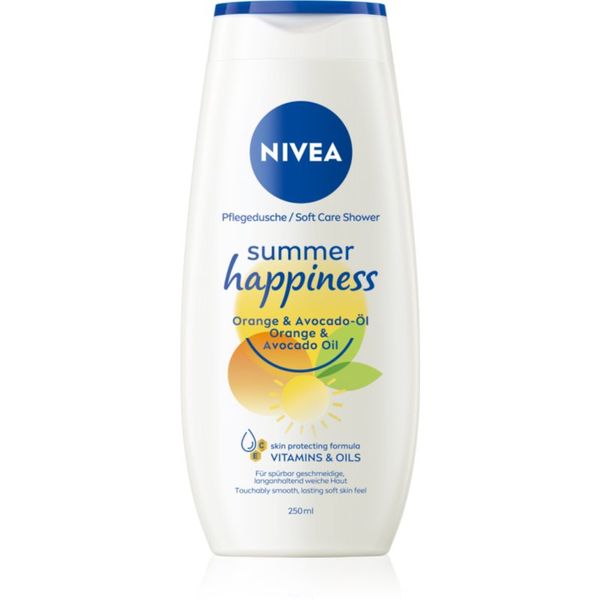 Nivea NIVEA Summer Happiness Orange & Avocado Oil hranilni gel za prhanje 250 ml