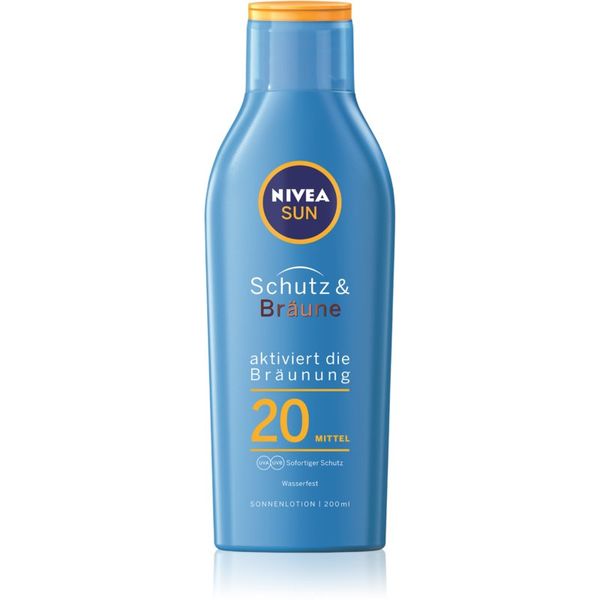 Nivea Nivea Sun Protect & Bronze intenzivni losjon za sončenje SPF 20 200 ml