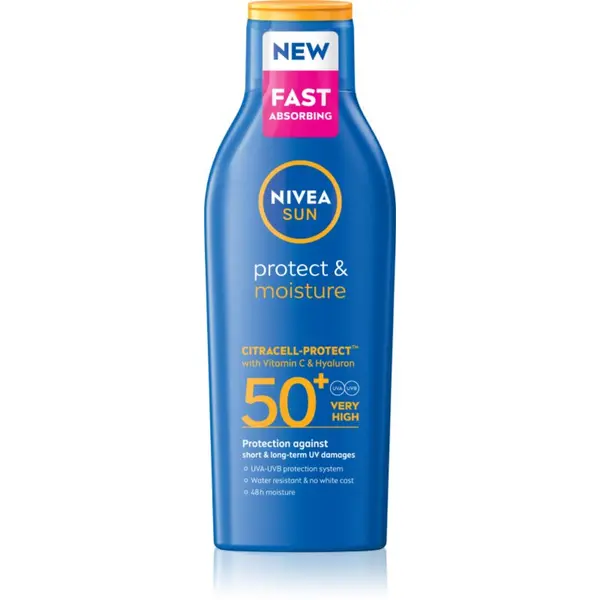 Nivea NIVEA SUN Protect & Moisture vlažilni losjon za sončenje SPF 50+ 200 ml