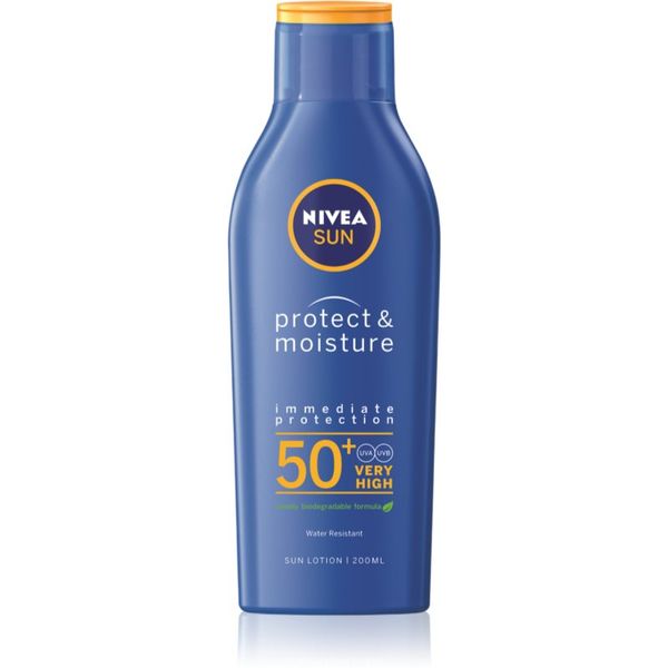 Nivea Nivea Sun Protect & Moisture vlažilni losjon za sončenje SPF 50+ 200 ml