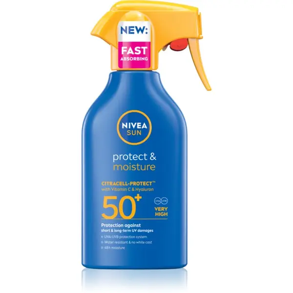 Nivea NIVEA SUN Protect & Moisture vlažilno pršilo za sončenje SPF 50+ 250 ml