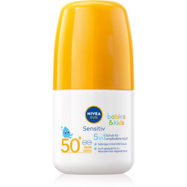 Nivea Nivea Sun Sensitiv otroški losjon za sončenje roll-on SPF 50+ 50 ml