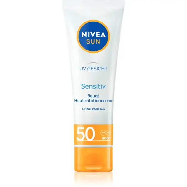 Nivea NIVEA SUN Sensitive zaščitna krema za obraz za občutljivo kožo SPF 50 50 ml