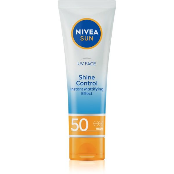 Nivea Nivea SUN UV FACE lahka matirajoča krema za obraz za sončenje SPF 50 50 ml