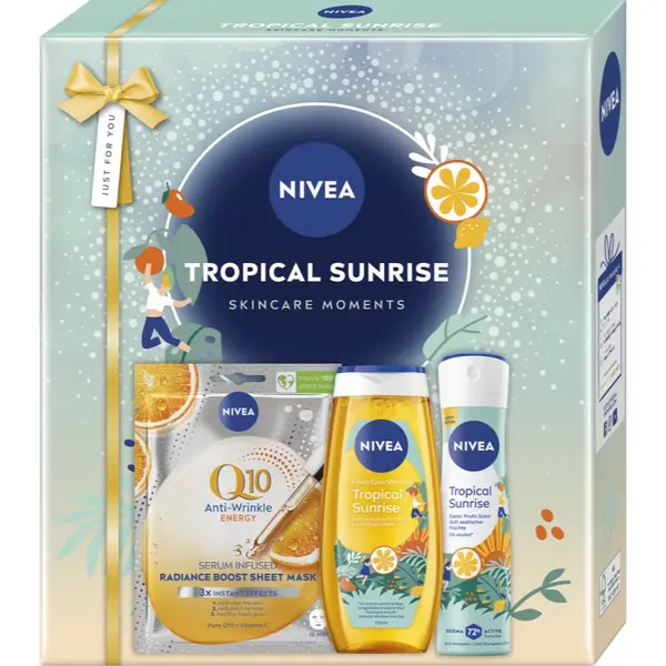 Nivea NIVEA Tropical Sunrise darilni set za telo in obraz