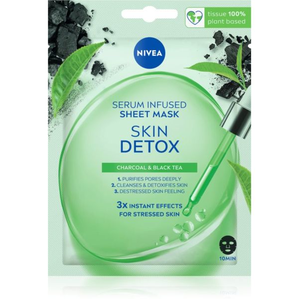 Nivea Nivea Urban Skin Detox čistilna in razstrupljevalna maska z aktivnim ogljem 1 kos