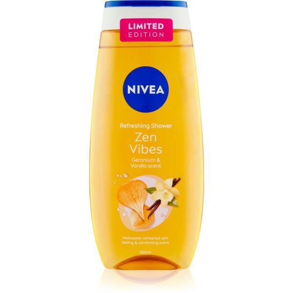 Nivea Nivea Zen Vibes negovalni gel za prhanje Geranium & Vanilla 250 ml