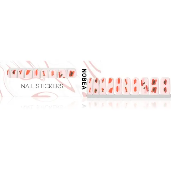 NOBEA NOBEA Accessories Nail File nalepke za nohte Red & pink 1 kos