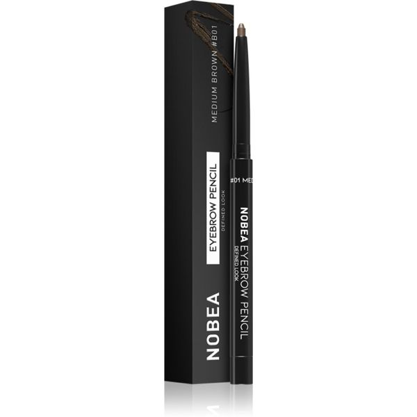 NOBEA NOBEA Day-to-Day Eyebrow Pencil samodejni svinčnik za obrvi 01 Medium brown 0,3 g