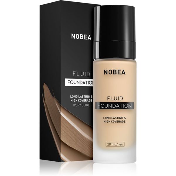 NOBEA NOBEA Day-to-Day Fluid Foundation dolgoobstojen tekoči puder odtenek 02 Ivory beige 28 ml