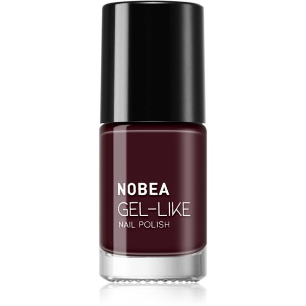 NOBEA NOBEA Day-to-Day Gel-like Nail Polish lak za nohte z gel učinkom odtenek Almost black #N18 6 ml