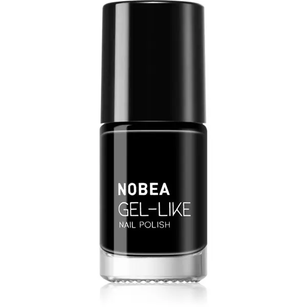 NOBEA NOBEA Day-to-Day Gel-like Nail Polish lak za nohte z gel učinkom odtenek Black sapphire #N22 6 ml