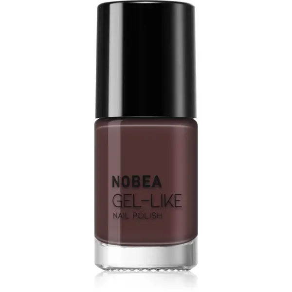 NOBEA NOBEA Day-to-Day Gel-like Nail Polish lak za nohte z gel učinkom odtenek Chocolate Mocha 6 ml