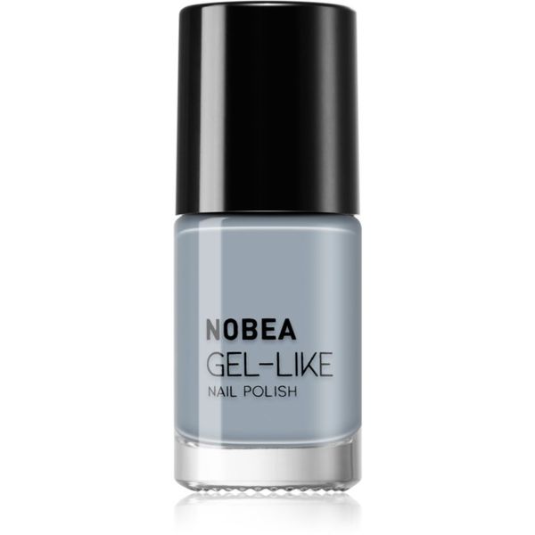 NOBEA NOBEA Day-to-Day Gel-like Nail Polish lak za nohte z gel učinkom odtenek Cloudy grey #N10 6 ml