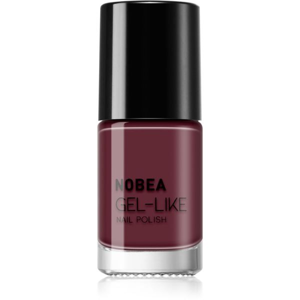 NOBEA NOBEA Day-to-Day Gel-like Nail Polish lak za nohte z gel učinkom odtenek Dark orchid #N47 6 ml