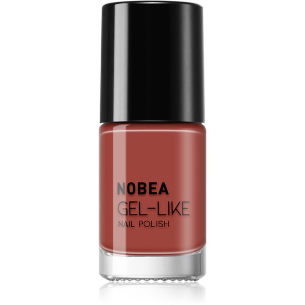 NOBEA NOBEA Day-to-Day Gel-like Nail Polish lak za nohte z gel učinkom odtenek Fired brick #N15 6 ml