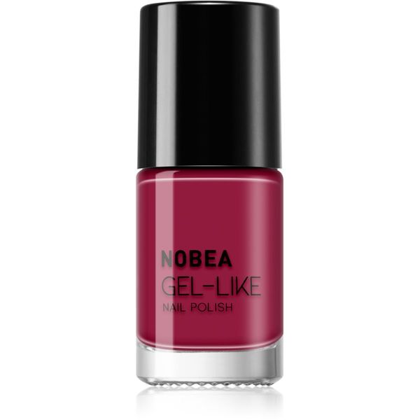 NOBEA NOBEA Day-to-Day Gel-like Nail Polish lak za nohte z gel učinkom odtenek Pomegranate red #N45 6 ml