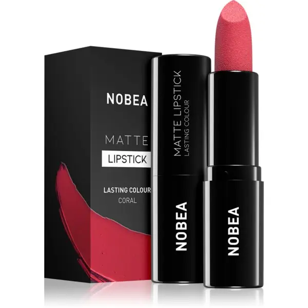 NOBEA NOBEA Day-to-Day Matte Lipstick matirajoča šminka odtenek Coral #M17 3 g