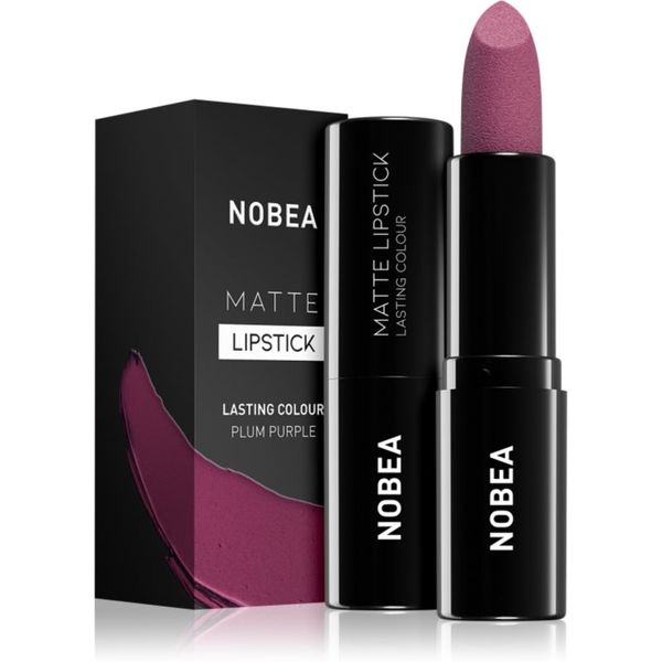 NOBEA NOBEA Day-to-Day Matte Lipstick matirajoča šminka odtenek Plum purple #M15 3 g