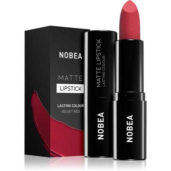 NOBEA NOBEA Day-to-Day Matte Lipstick matirajoča šminka odtenek Velvet red #M16 3 g