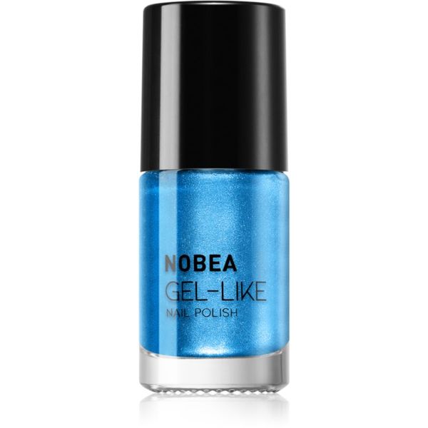 NOBEA NOBEA Metal Gel-like Nail Polish lak za nohte z gel učinkom odtenek Atomic blue N#75 6 ml