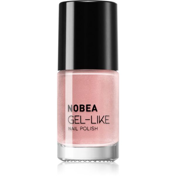 NOBEA NOBEA Metal Gel-like Nail Polish lak za nohte z gel učinkom odtenek Shimmer pink N#77 6 ml