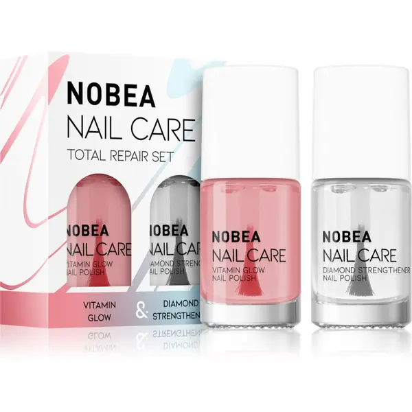 NOBEA NOBEA Nail Care Diamond Strength Set set lakov za nohte Total repair set