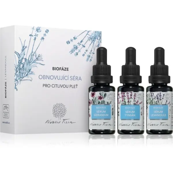 Nobilis Tilia Nobilis Tilia Biofáze Obnovující Séra Levandule darilni set za občutljivo kožo