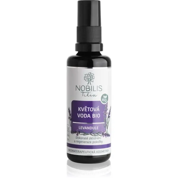 Nobilis Tilia Nobilis Tilia Floral Water BIO Levandule voda za obraz s pomirjajočim učinkom 50 ml