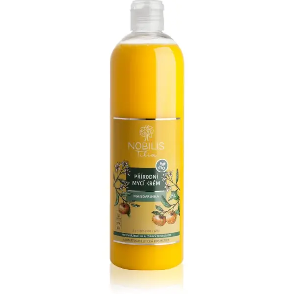 Nobilis Tilia Nobilis Tilia Natural Cleansing Cream negovalna krema za umivanje dišave Mandarin Orange 500 ml