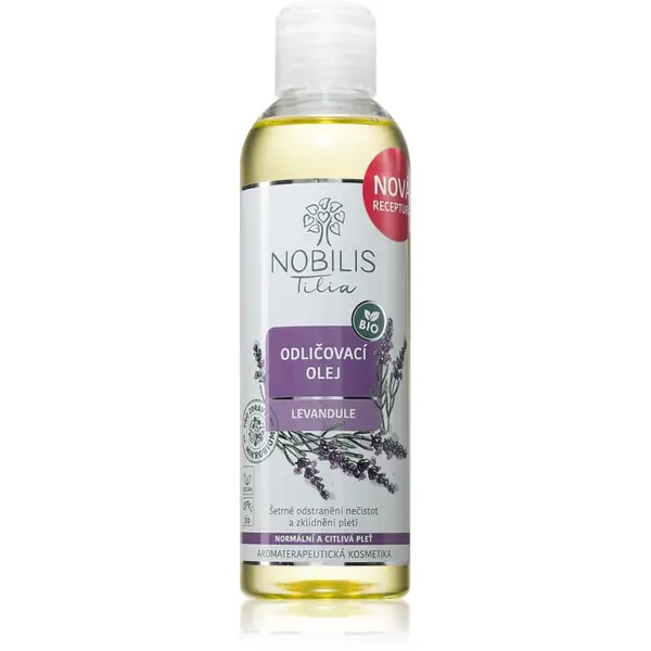 Nobilis Tilia Nobilis Tilia Odličovací Olej Levandule olje za odstranjevanje ličil Sivka s pomirjajočim učinkom 200 ml