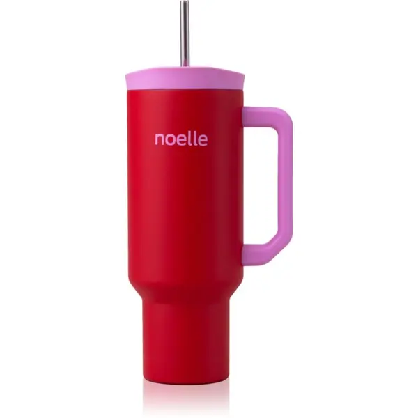 Noelle Noelle Tumbler lonček iz nerjavečega jekla s slamico Red 1 kos